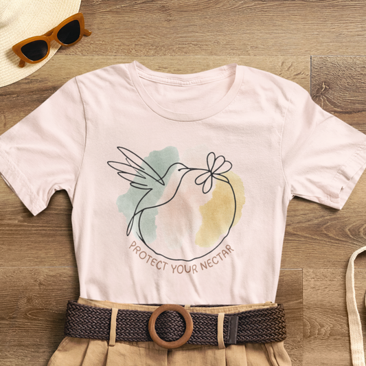 Minimalist Hummingbird Tee – Protect Your Nectar