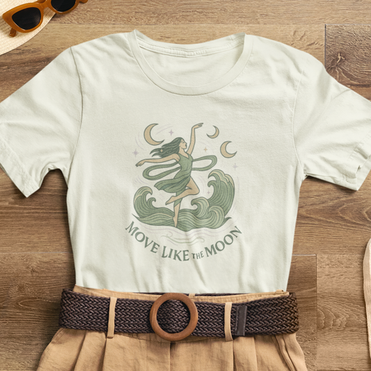 Move Like the Moon T-Shirt – Celestial Dance Graphic Tee