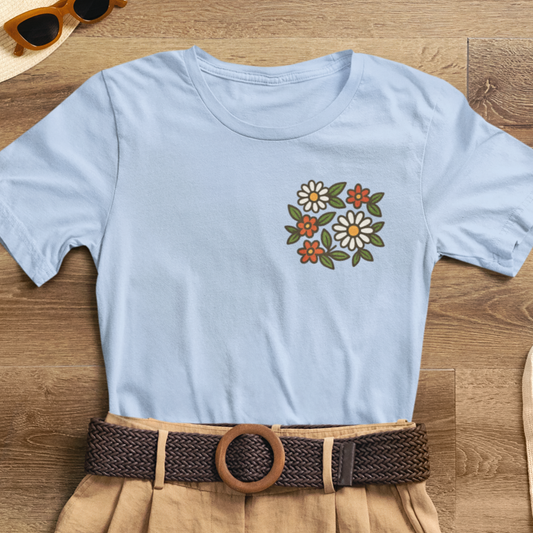 I Bite Back Sweetly Shirt – Front & Back Floral Graphic Tee with Sassy Quote