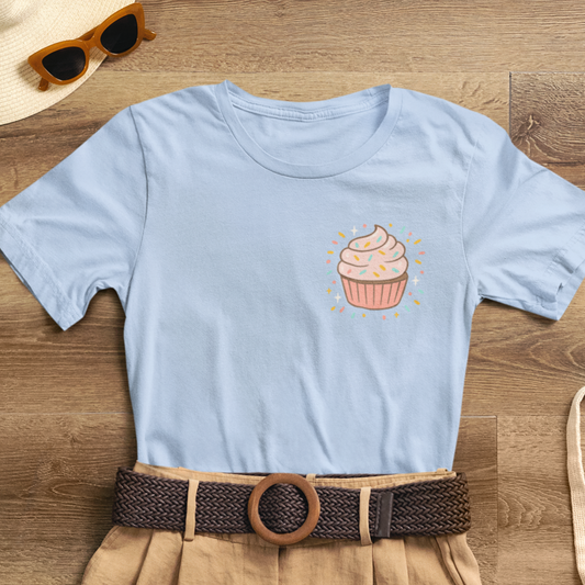I Bite Back Sweetly Shirt – Front & Back Cupcake Graphic Tee with Sassy Quote