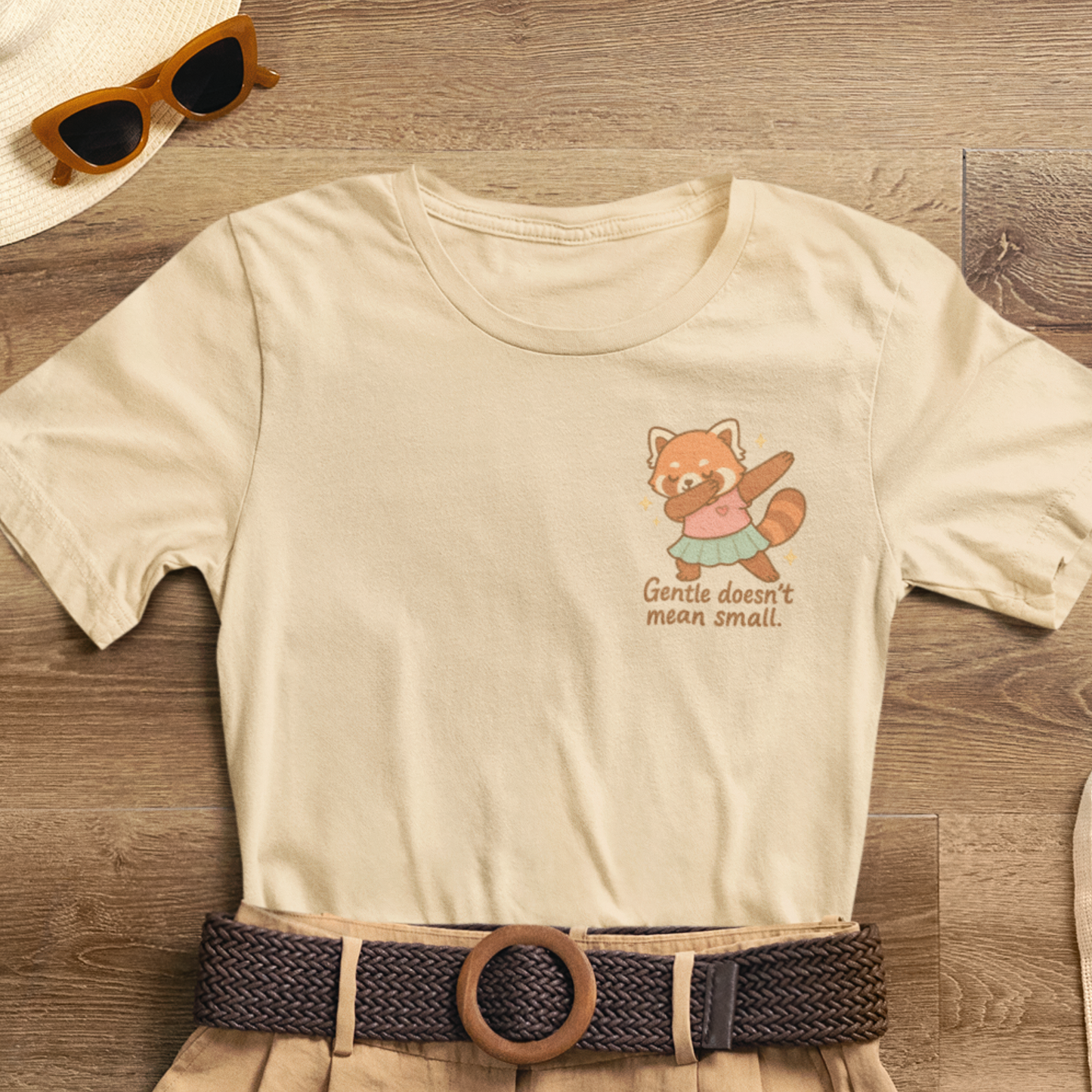 Red Panda Affirmation T-Shirt – From the Mess I Make Magic | Positive Quote Tee | Cute Animal Graphic | Mental Health Support Gift