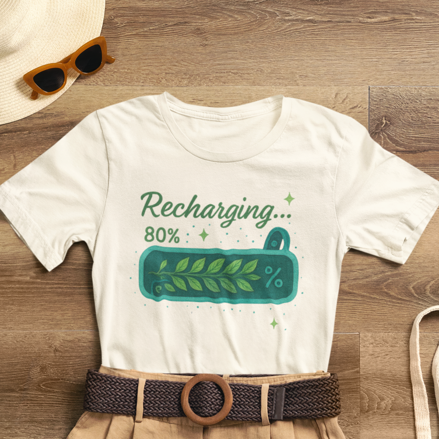 Recharging Mode – 80% Nature Battery Tee
