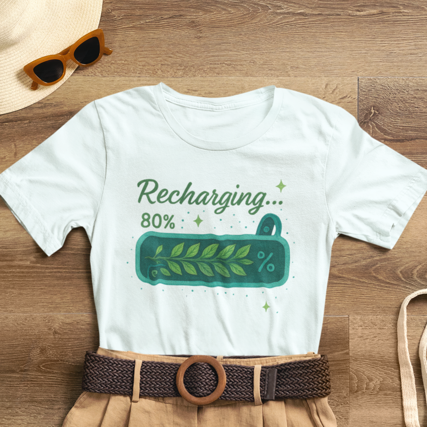 Recharging Mode – 80% Nature Battery Tee