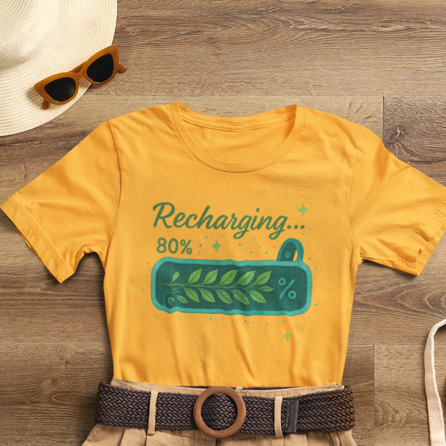 Recharging Mode – 80% Nature Battery Tee