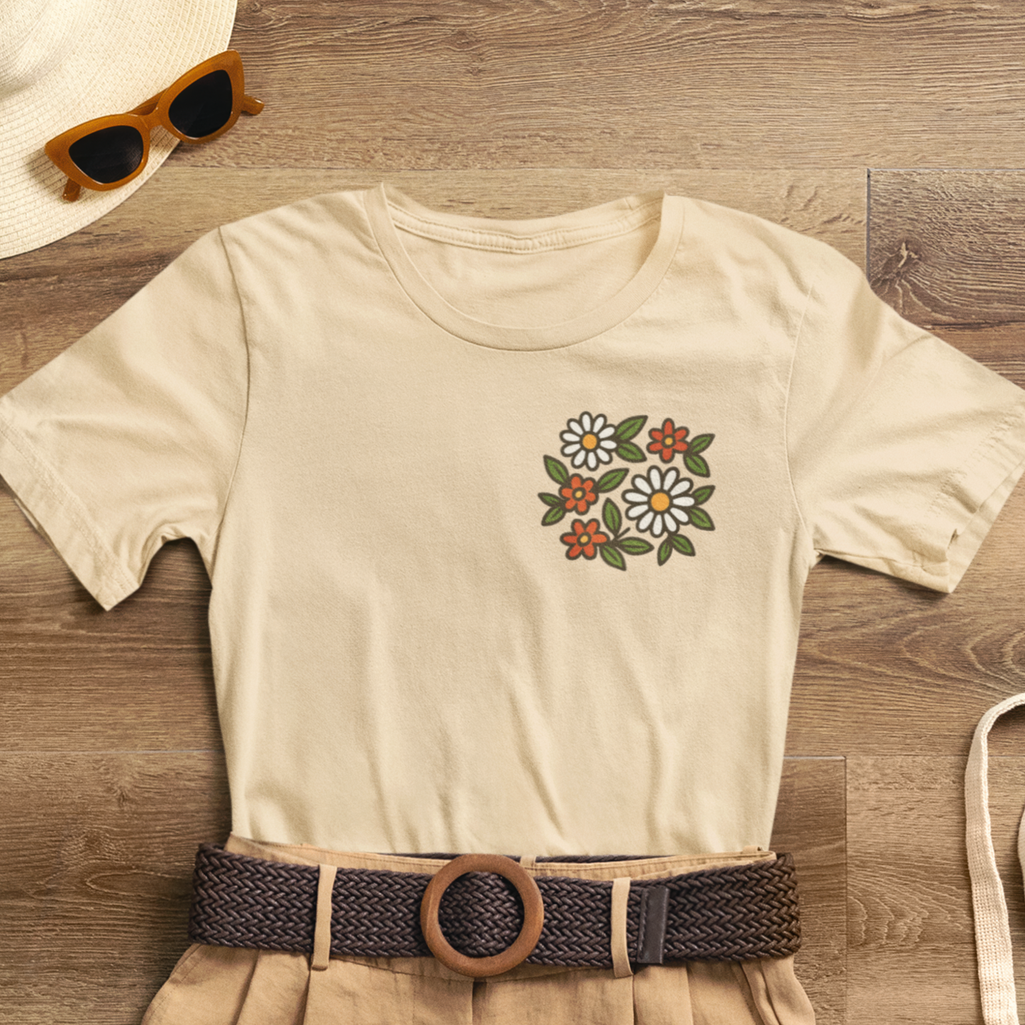 I Bite Back Sweetly Shirt – Front & Back Floral Graphic Tee with Sassy Quote