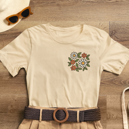 I Bite Back Sweetly Shirt – Front & Back Floral Graphic Tee with Sassy Quote