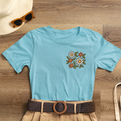 I Bite Back Sweetly Shirt – Front & Back Floral Graphic Tee with Sassy Quote