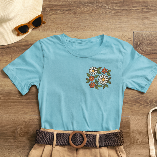 I Bite Back Sweetly Shirt – Front & Back Floral Graphic Tee with Sassy Quote