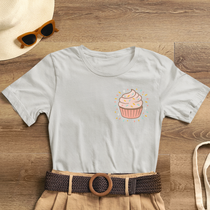 I Bite Back Sweetly Shirt – Front & Back Cupcake Graphic Tee with Sassy Quote