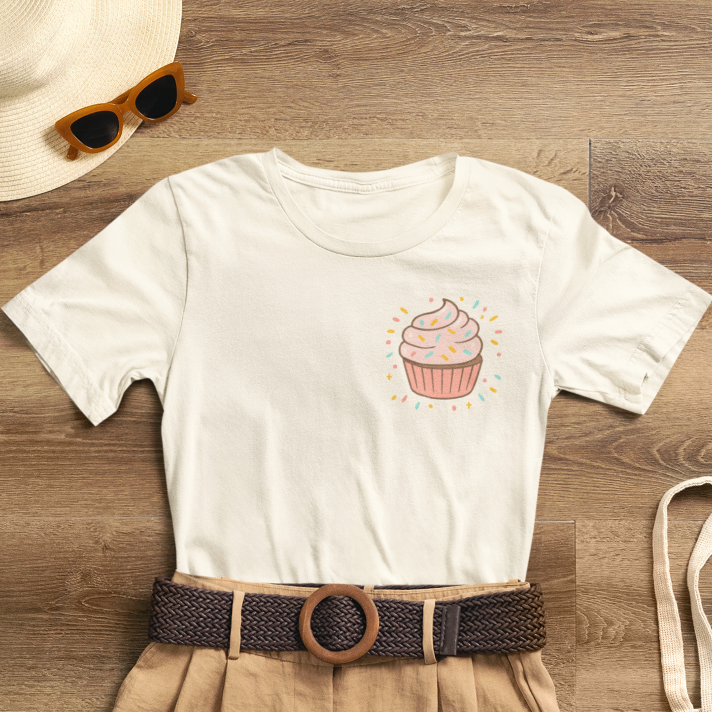 I Bite Back Sweetly Shirt – Front & Back Cupcake Graphic Tee with Sassy Quote
