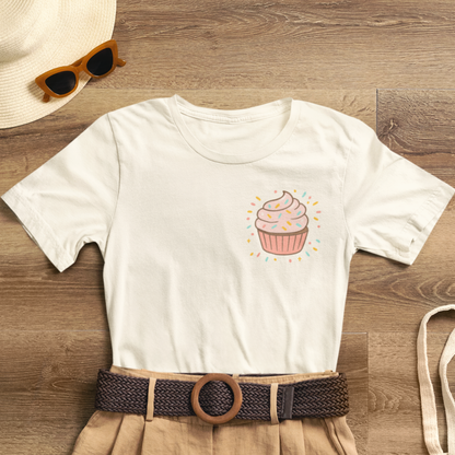 I Bite Back Sweetly Shirt – Front & Back Cupcake Graphic Tee with Sassy Quote