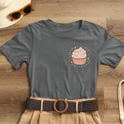 I Bite Back Sweetly Shirt – Front & Back Cupcake Graphic Tee with Sassy Quote
