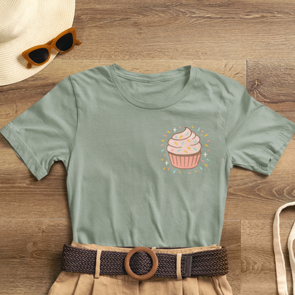 I Bite Back Sweetly Shirt – Front & Back Cupcake Graphic Tee with Sassy Quote