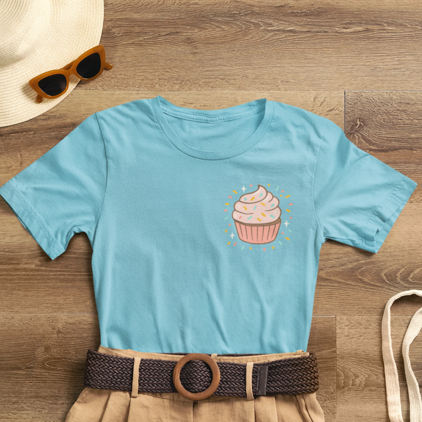 I Bite Back Sweetly Shirt – Front & Back Cupcake Graphic Tee with Sassy Quote