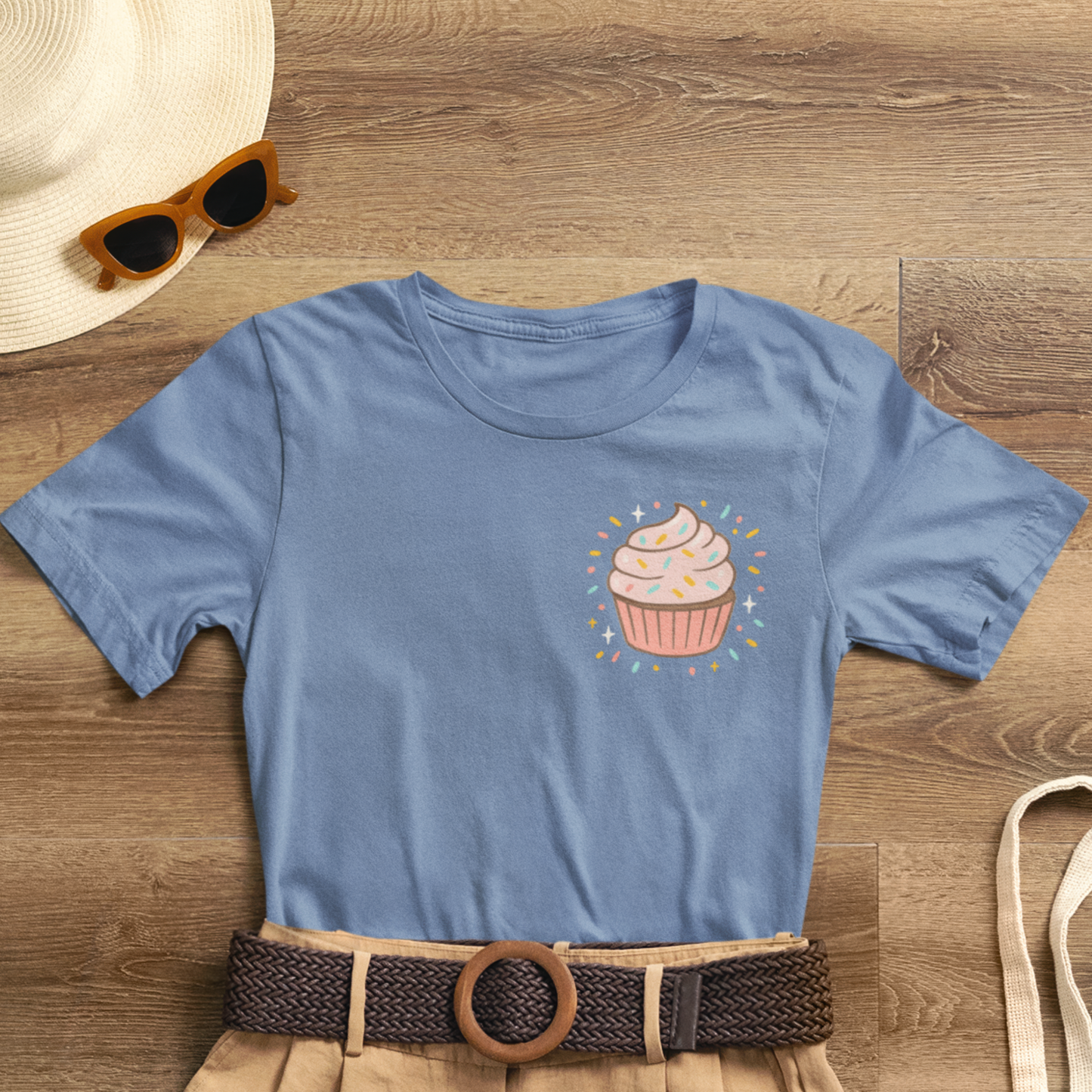 I Bite Back Sweetly Shirt – Front & Back Cupcake Graphic Tee with Sassy Quote