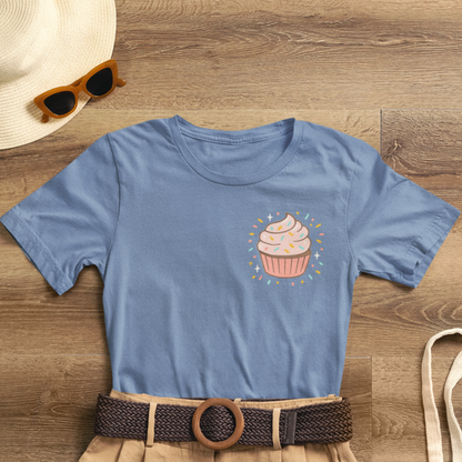 I Bite Back Sweetly Shirt – Front & Back Cupcake Graphic Tee with Sassy Quote