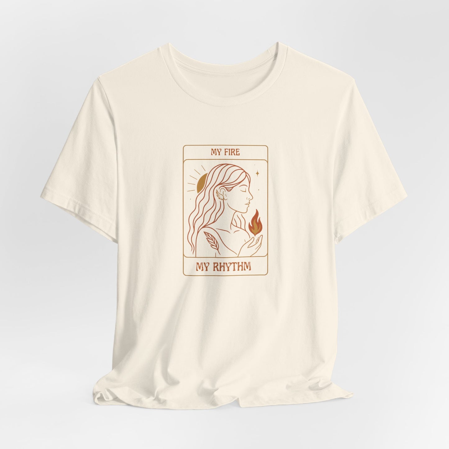 Mystical Woman Fire Element Shirt – Spiritual Self-Awareness T-Shirt