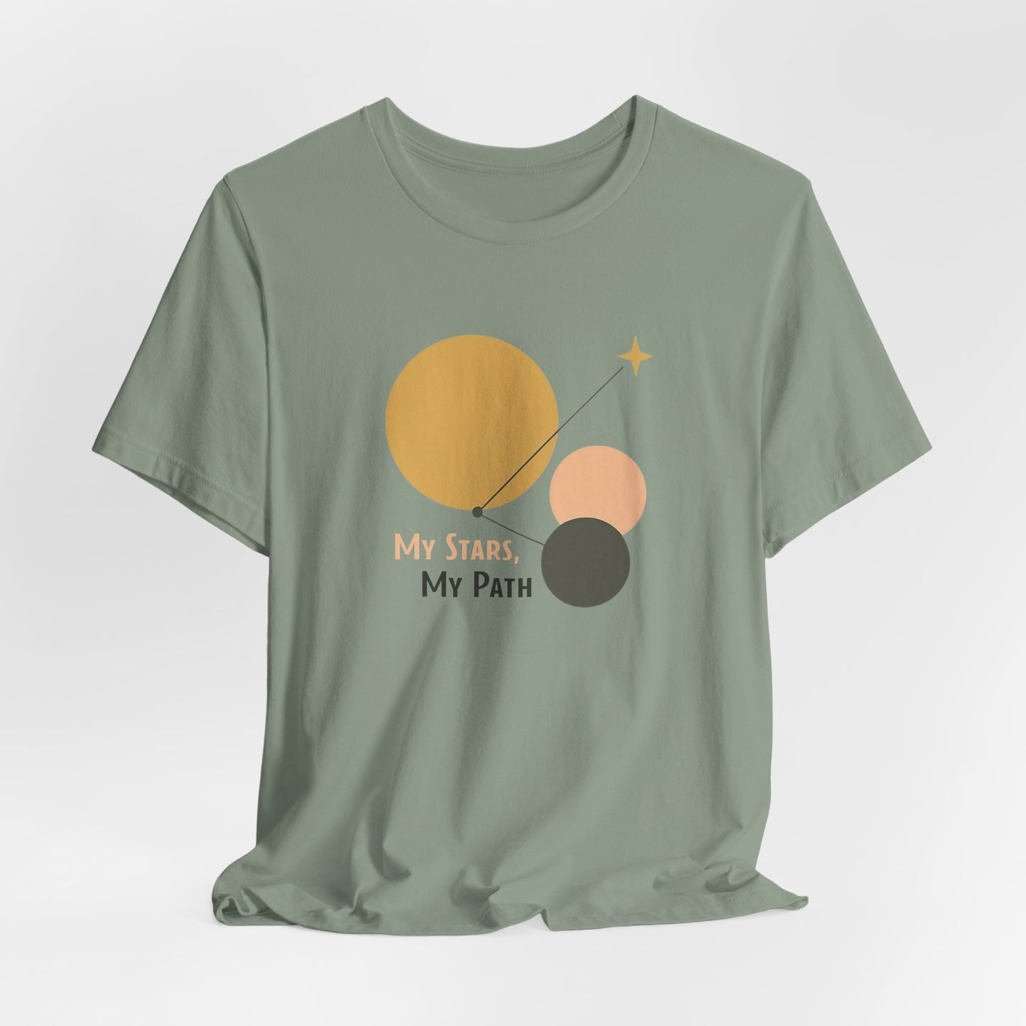 Minimal Abstract Celestial Graphic Tee