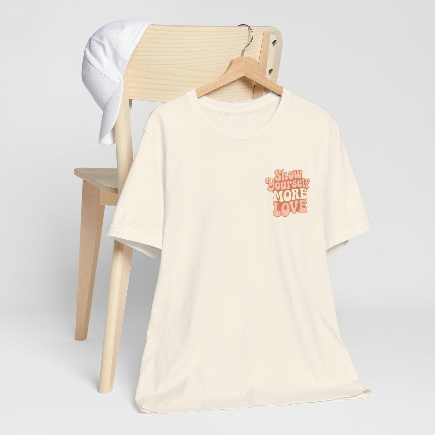 Show Yourself More Love – Self-Care Affirmation T-Shirt, Retro Comfort Tee