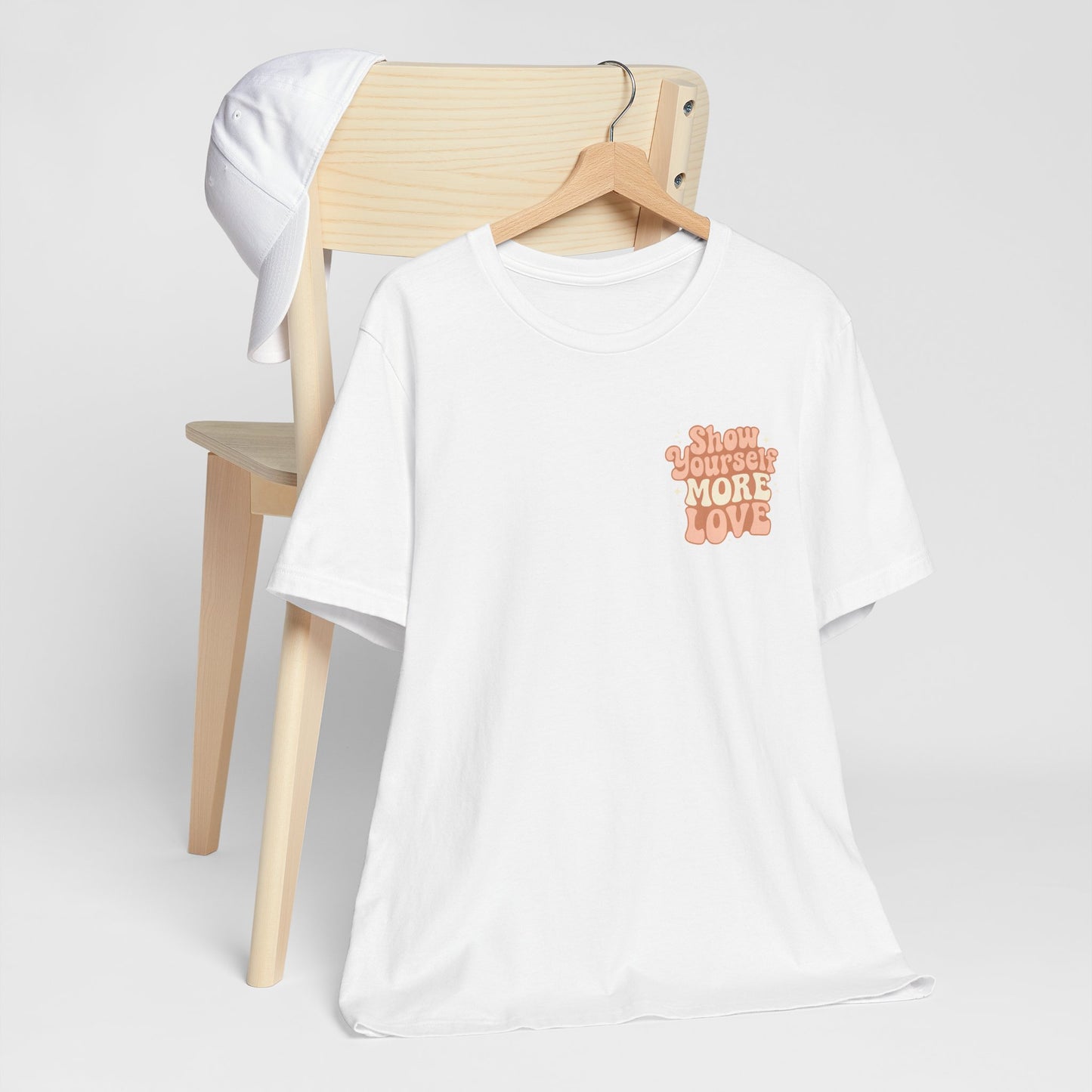 Show Yourself More Love – Self-Care Affirmation T-Shirt, Retro Comfort Tee