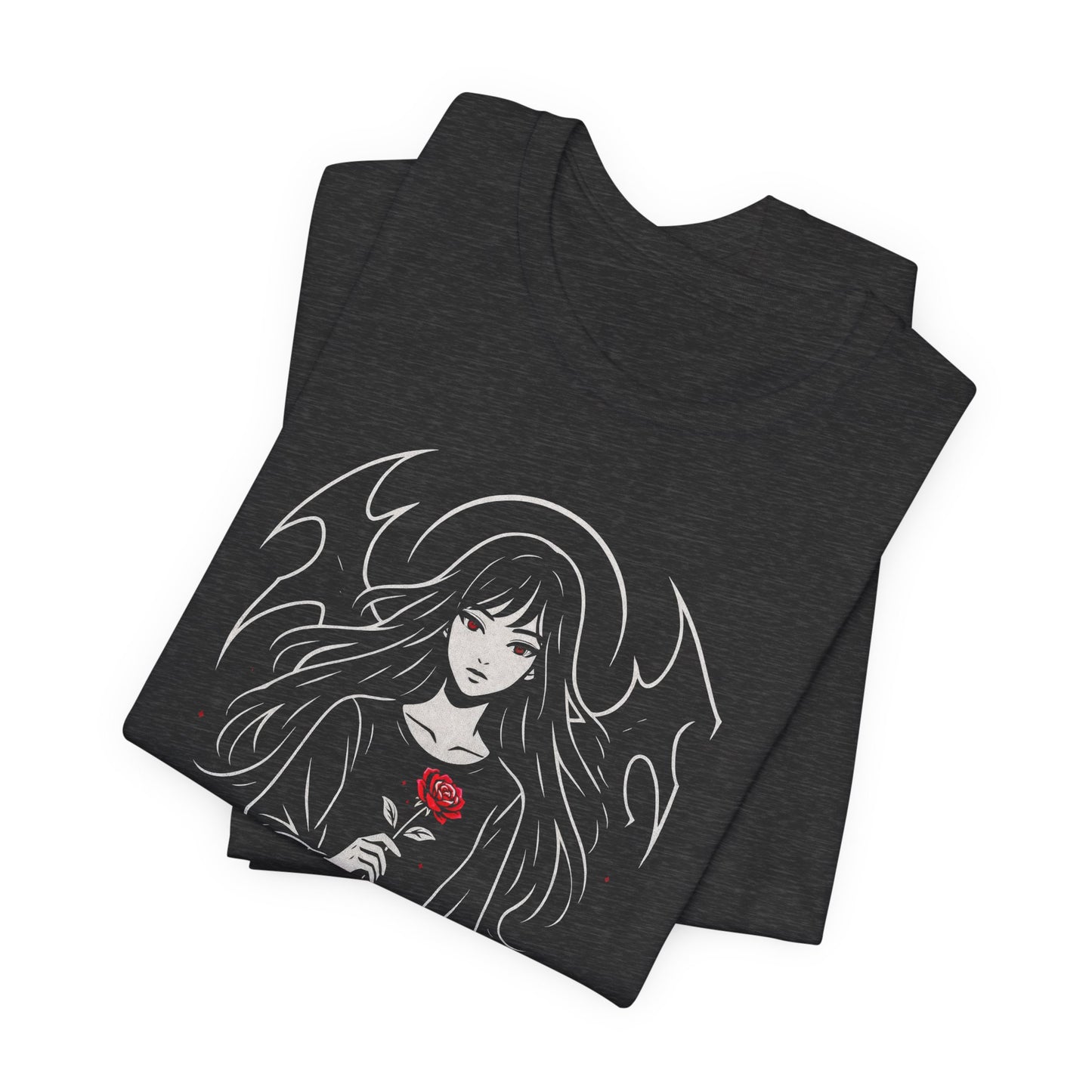 Soft But Don’t Test Me T-Shirt — Goth Anime Girl, Dark Witchy Aesthetic Tee