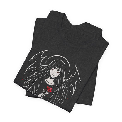 Soft But Don’t Test Me T-Shirt — Goth Anime Girl, Dark Witchy Aesthetic Tee