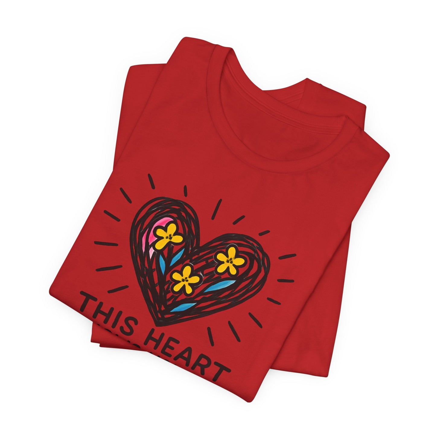 This Heart Knows How to Heal T-Shirt — Emotional Healing, Soft Heart Graphic Tee
