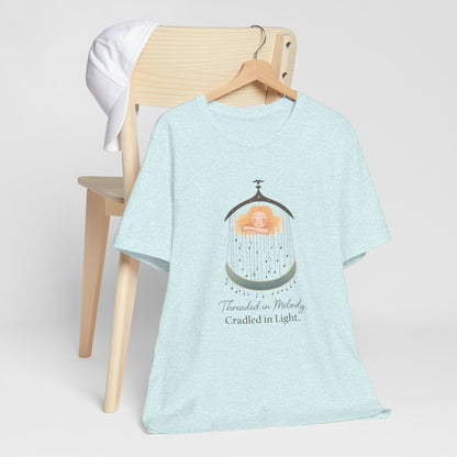 Threaded in Melody, Cradled in Light – Dreamy Lullaby-Inspired Affirmation Tee
