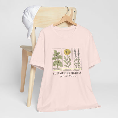 Lemon Balm, Calendula & Lavender Tee – Healing Plants Graphic Shirt