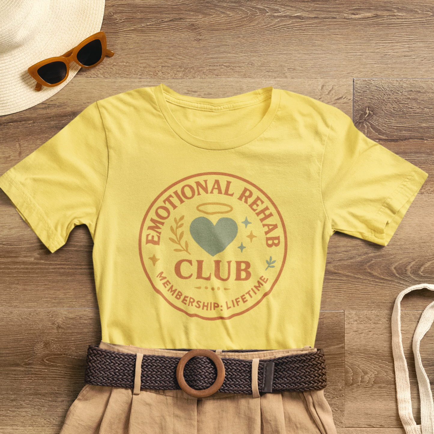 Emotional Rehab Club Shirt – Vintage Self-Care Graphic Tee