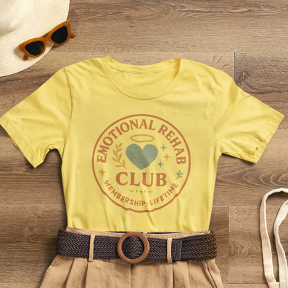Emotional Rehab Club Shirt – Vintage Self-Care Graphic Tee