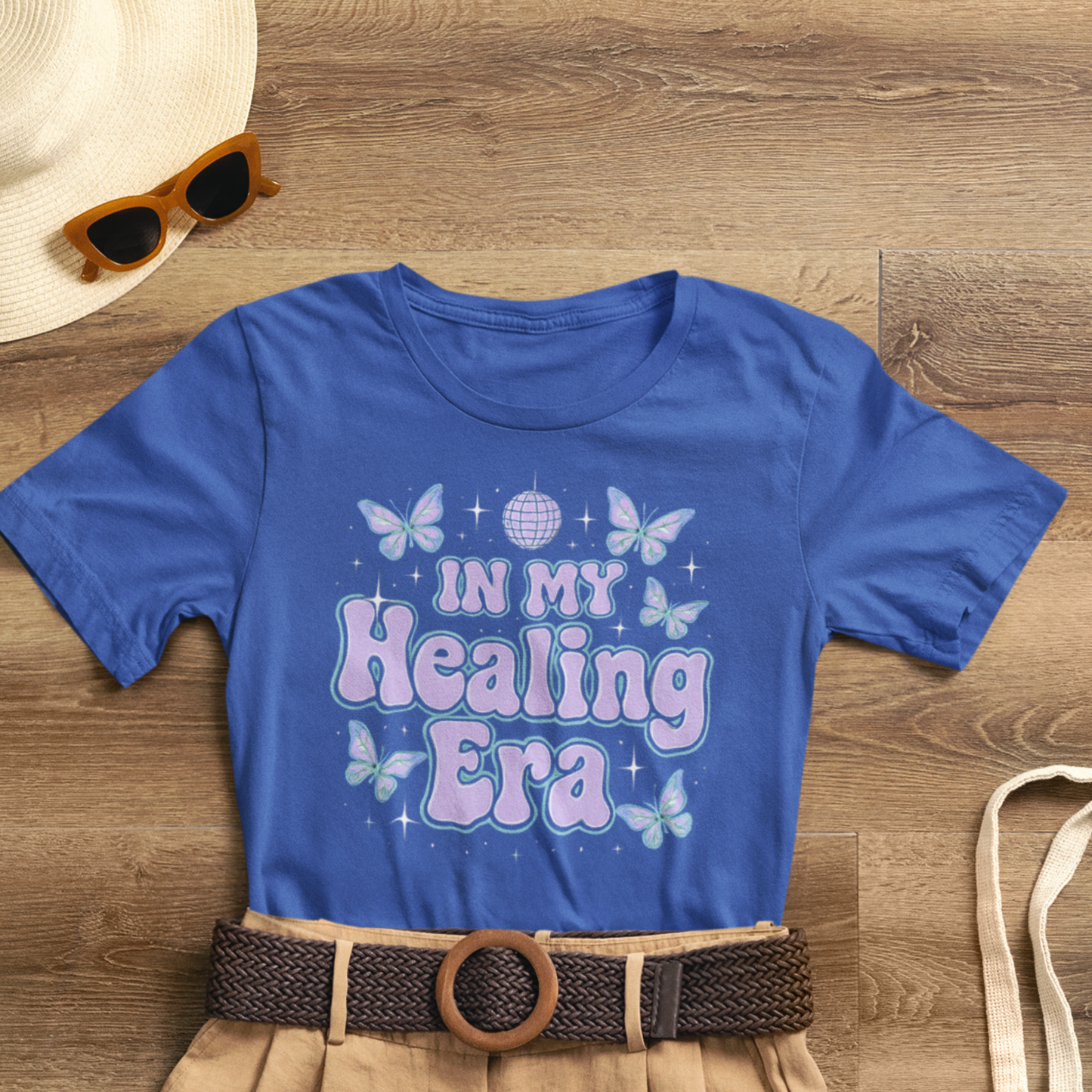 In My Healing Era Shirt – Retro Butterfly Self-Care Tee