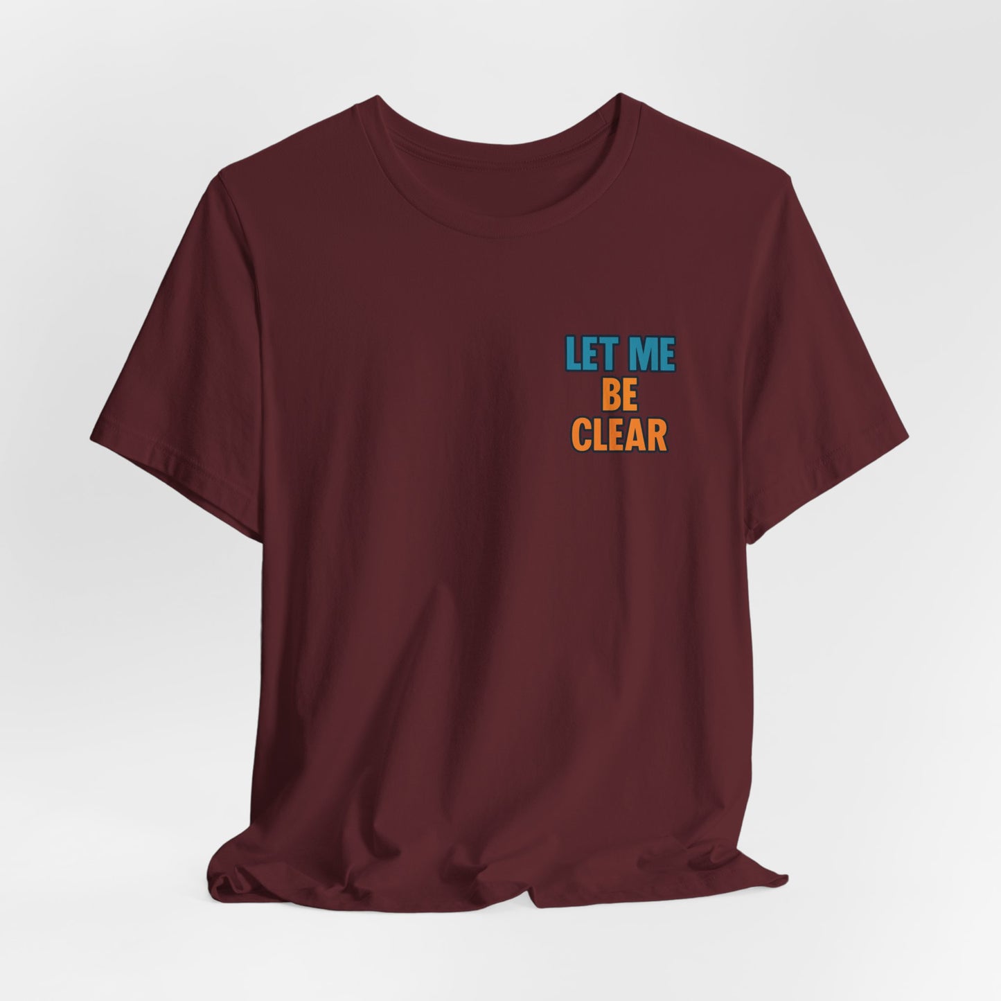 Retro Pop-Art Double-Sided T-Shirt – Let Me Be Clear Front, I Sparkle on My Terms Back