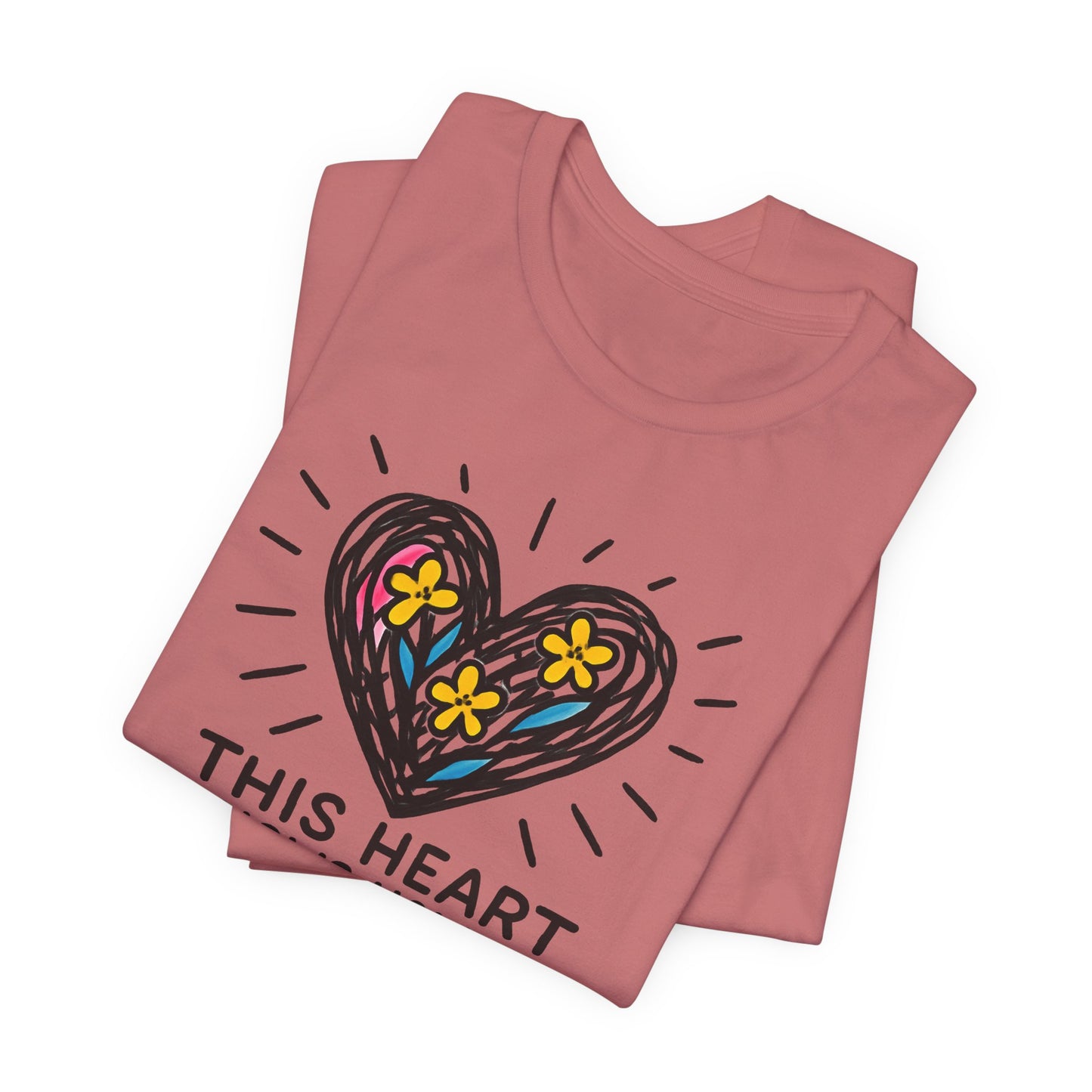 This Heart Knows How to Heal T-Shirt — Emotional Healing, Soft Heart Graphic Tee