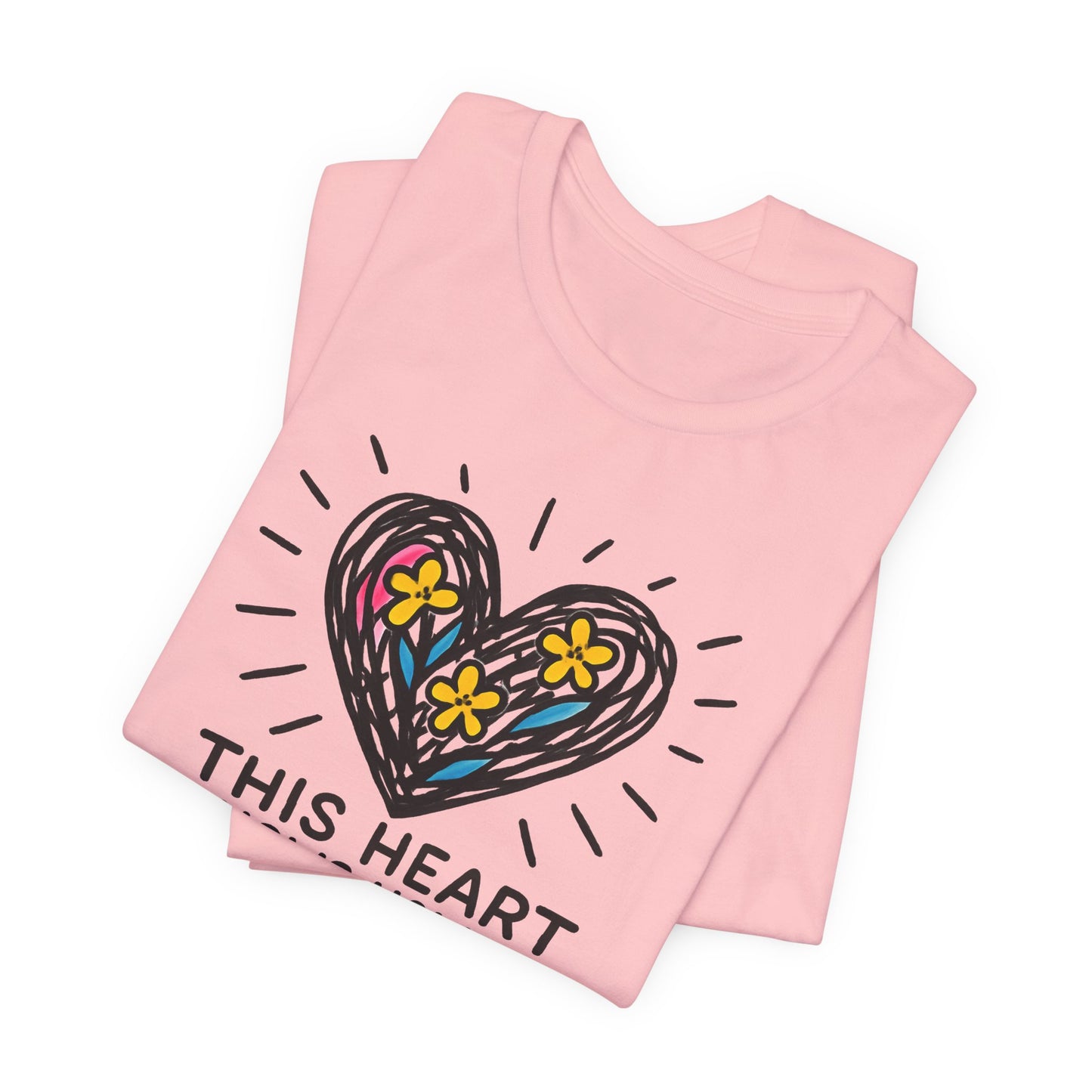This Heart Knows How to Heal T-Shirt — Emotional Healing, Soft Heart Graphic Tee