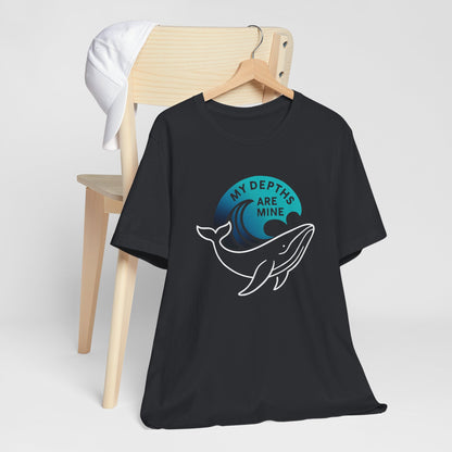 My Depths Are Mine Whale T-Shirt – Ocean Lover Statement Tee