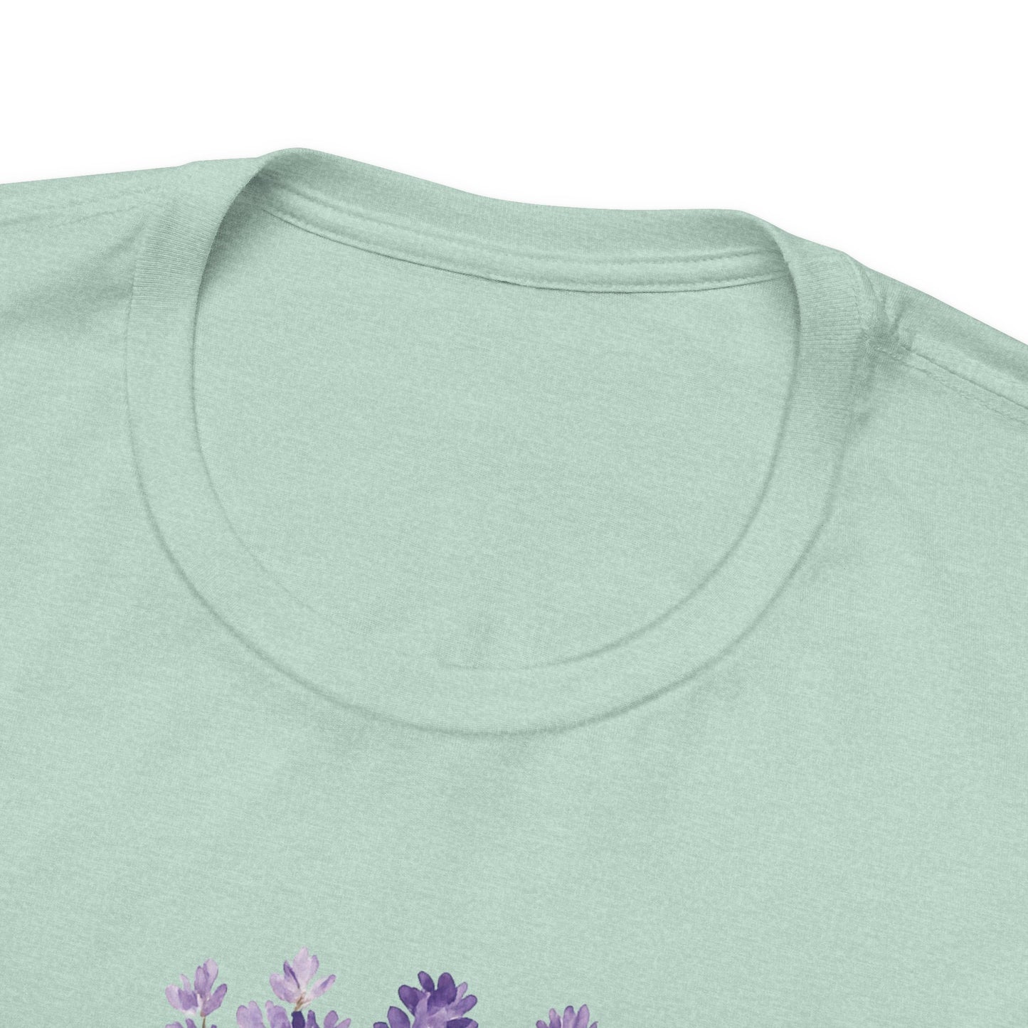 I Am Affirmation T-Shirt – Lavender Wreath Self-Love Tee