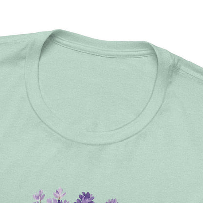 I Am Affirmation T-Shirt – Lavender Wreath Self-Love Tee
