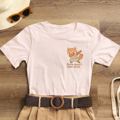 Red Panda Affirmation T-Shirt – From the Mess I Make Magic | Positive Quote Tee | Cute Animal Graphic | Mental Health Support Gift