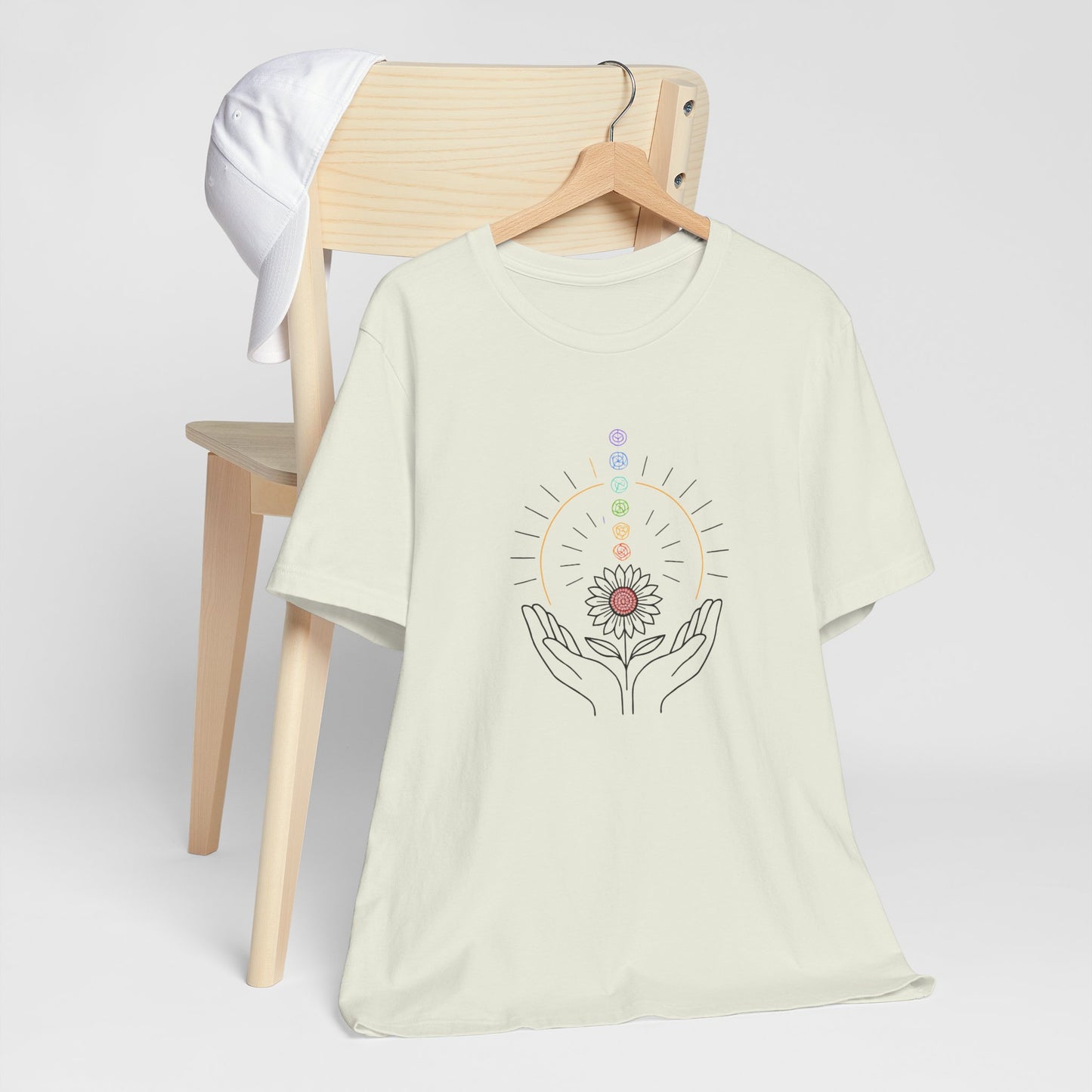 Chakra Energy Alignment Tee – Healing Hands & Aura T-Shirt