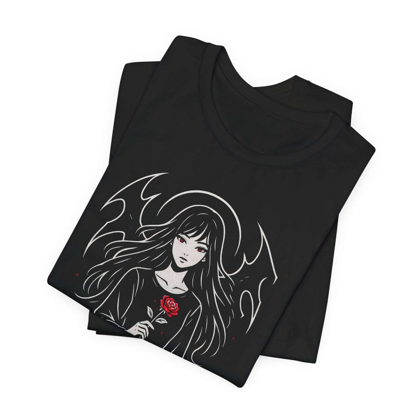 Soft But Don’t Test Me T-Shirt — Goth Anime Girl, Dark Witchy Aesthetic Tee
