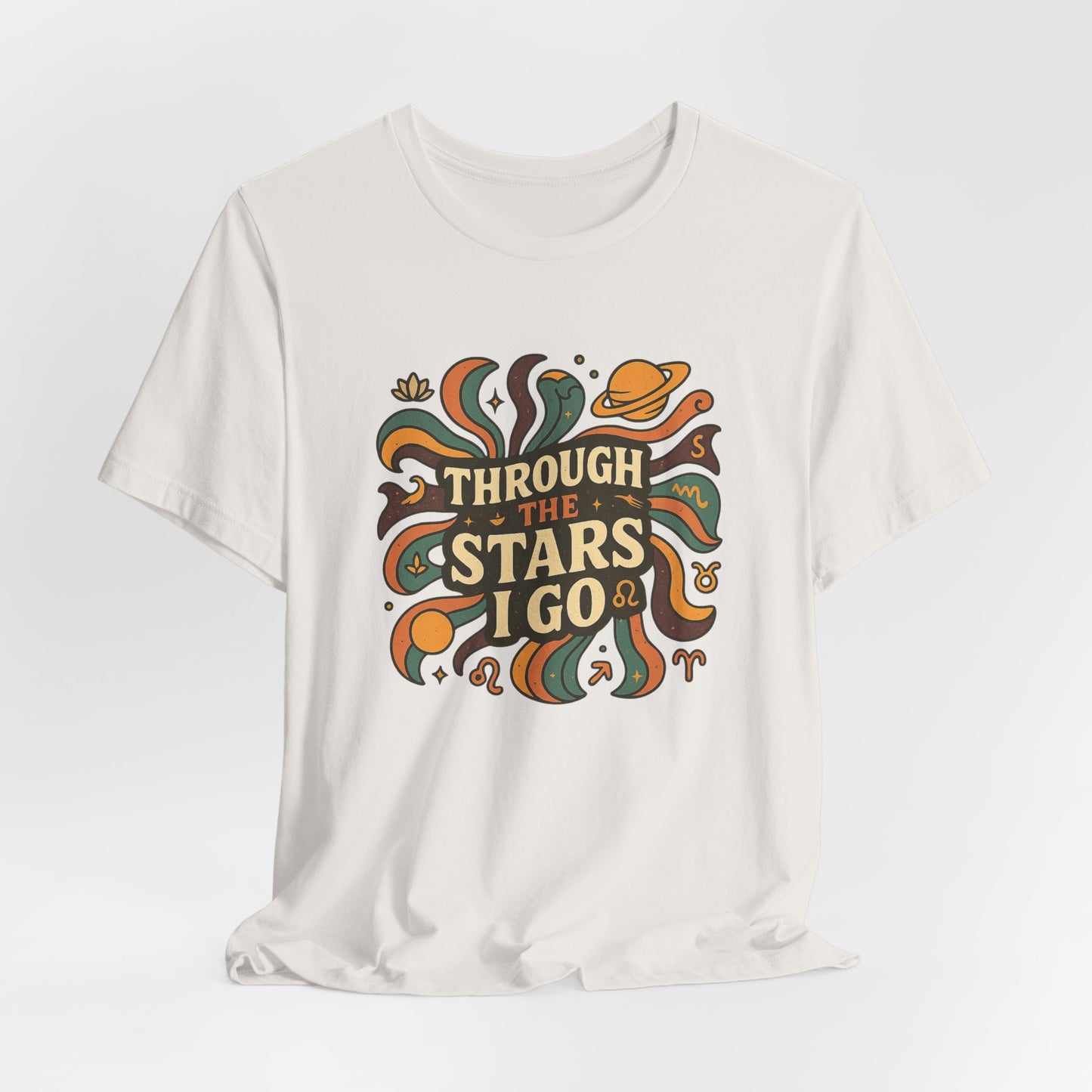 Retro Cosmic Tee – Through the Stars I Go