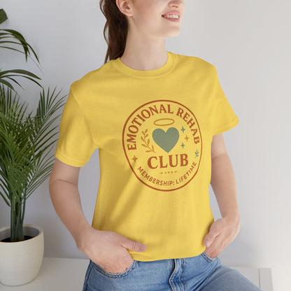 Emotional Rehab Club Shirt – Vintage Self-Care Graphic Tee