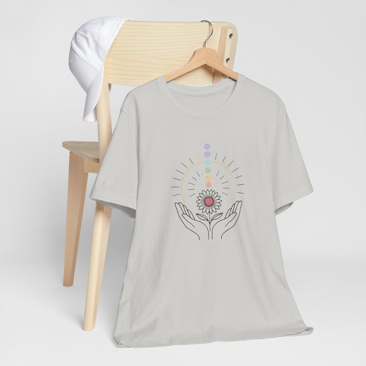 Chakra Energy Alignment Tee – Healing Hands & Aura T-Shirt
