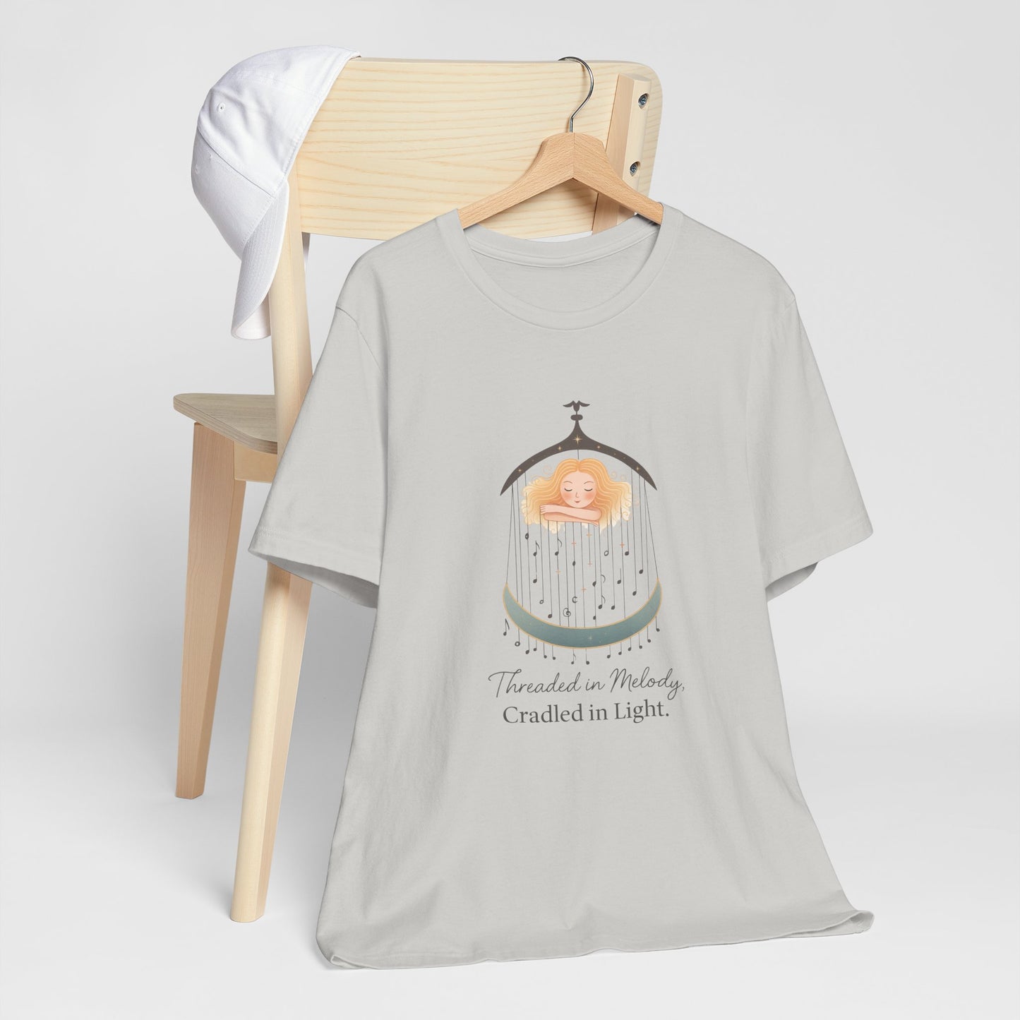 Threaded in Melody, Cradled in Light – Dreamy Lullaby-Inspired Affirmation Tee