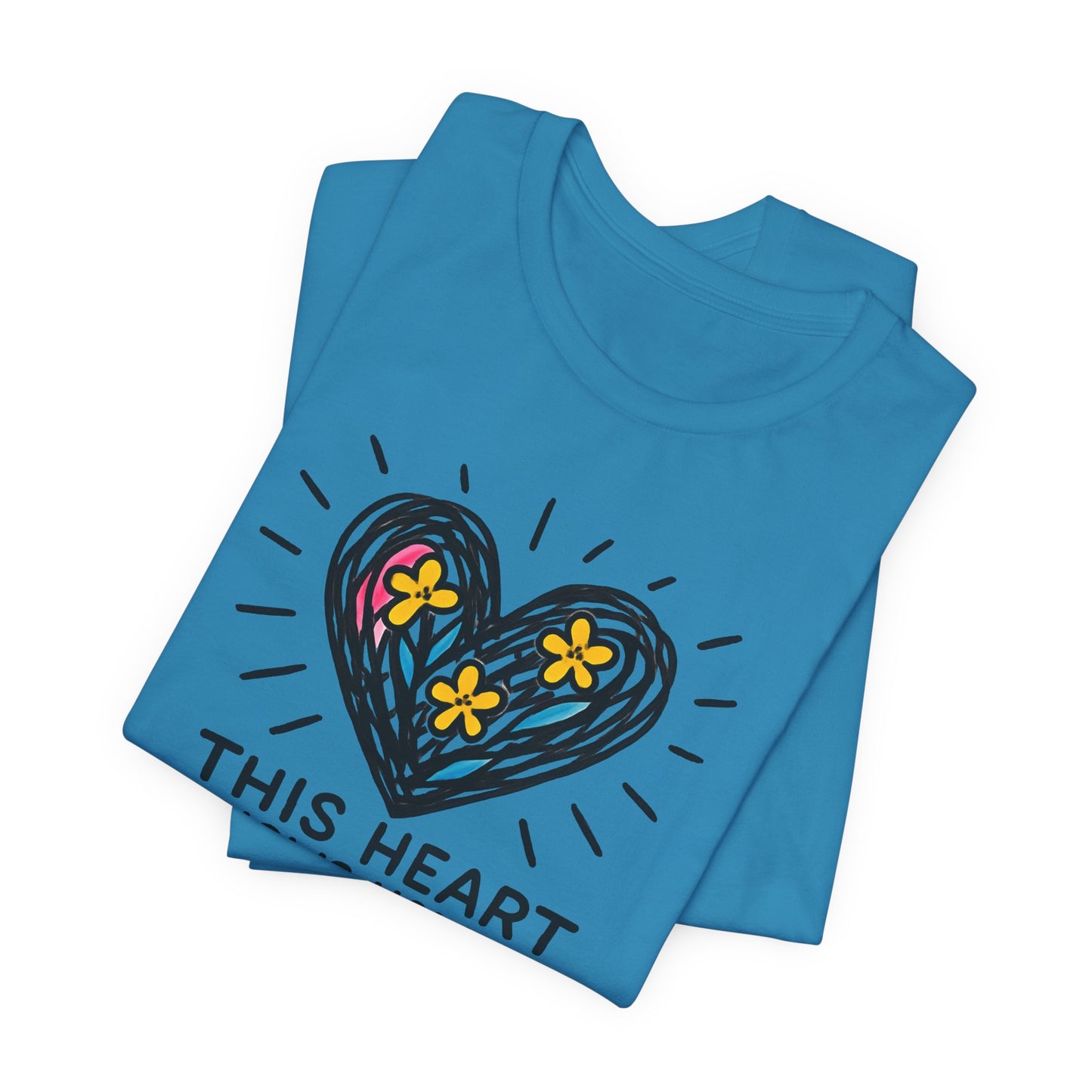 This Heart Knows How to Heal T-Shirt — Emotional Healing, Soft Heart Graphic Tee