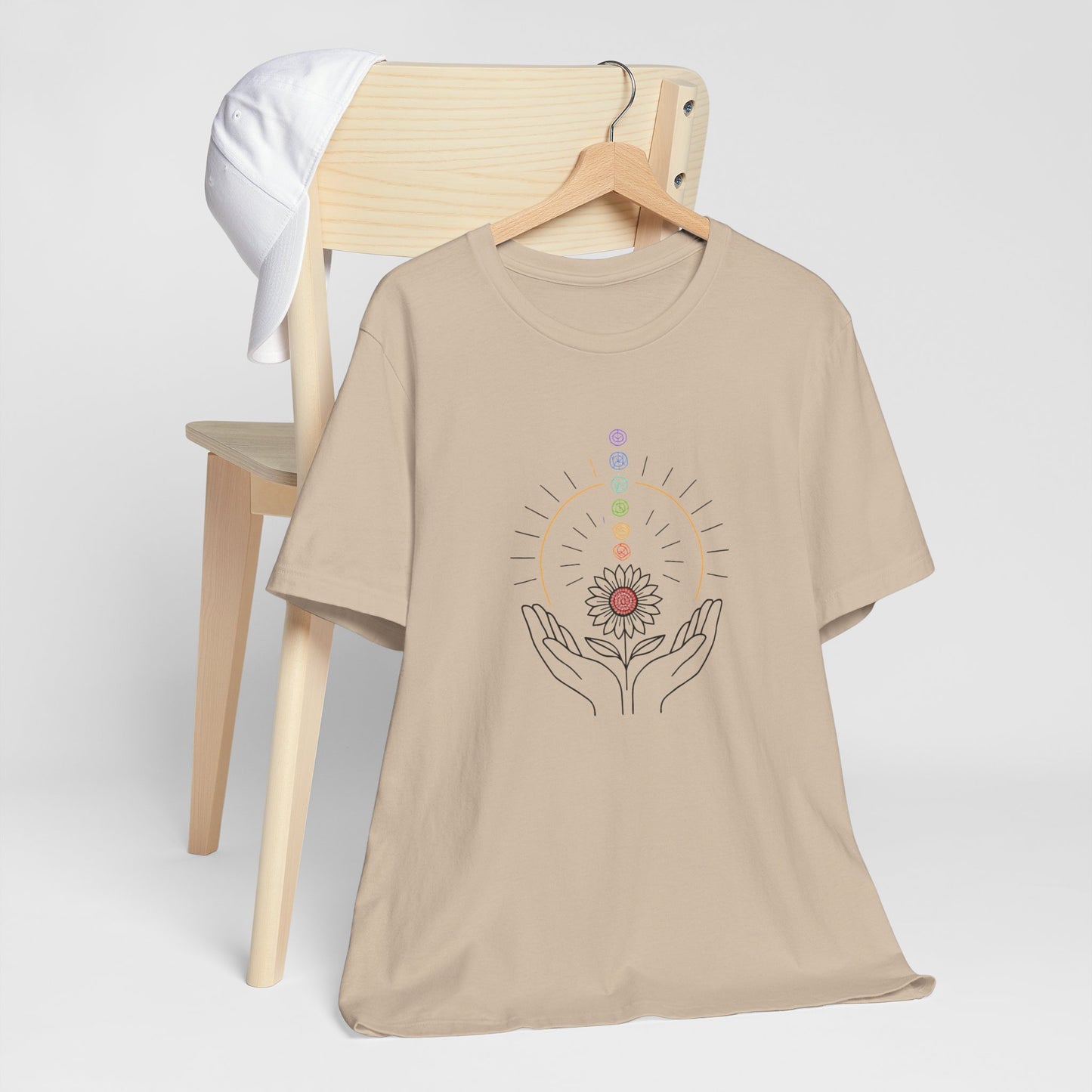 Chakra Energy Alignment Tee – Healing Hands & Aura T-Shirt
