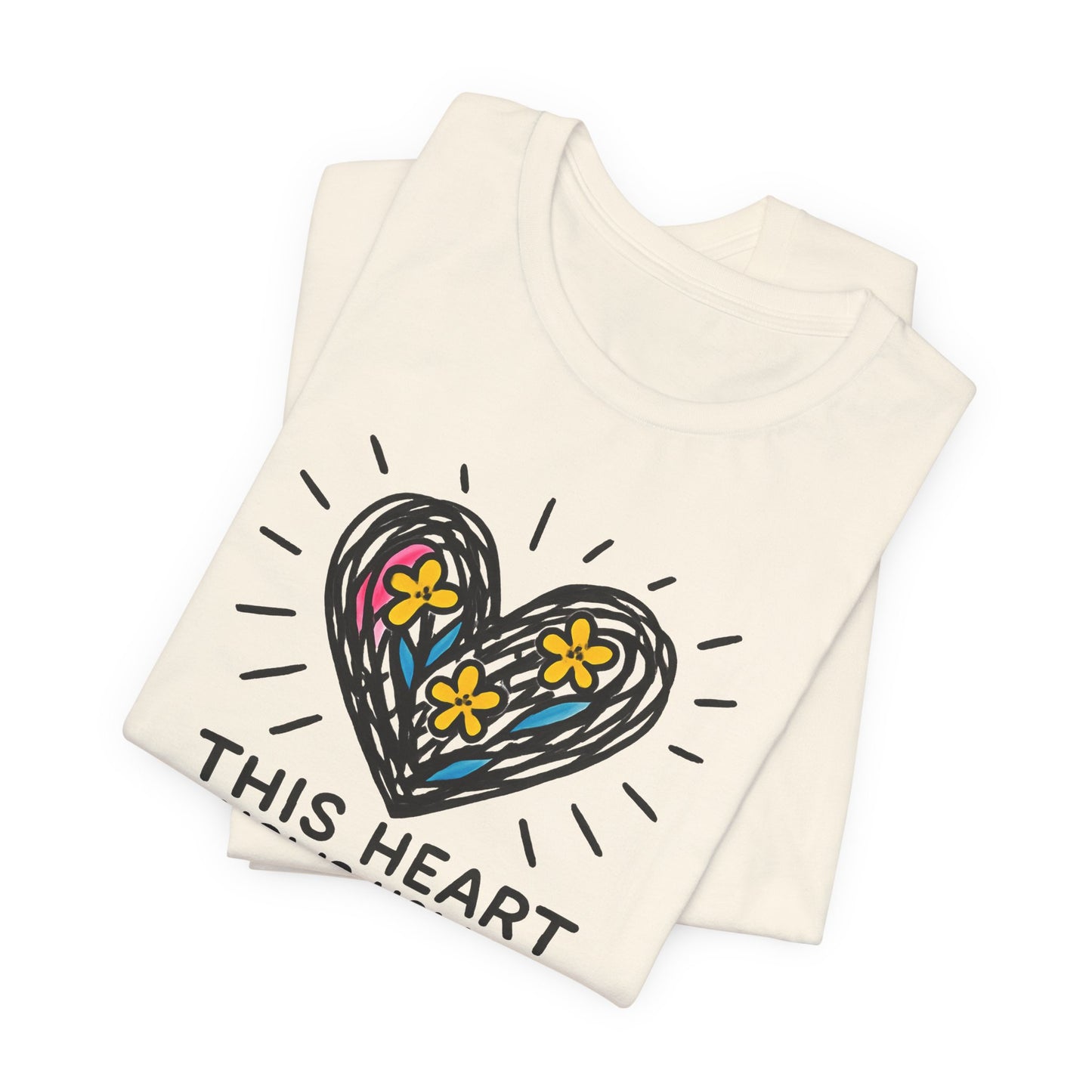 This Heart Knows How to Heal T-Shirt — Emotional Healing, Soft Heart Graphic Tee