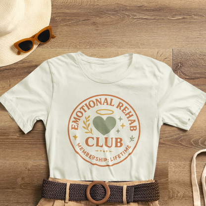 Emotional Rehab Club Shirt – Vintage Self-Care Graphic Tee