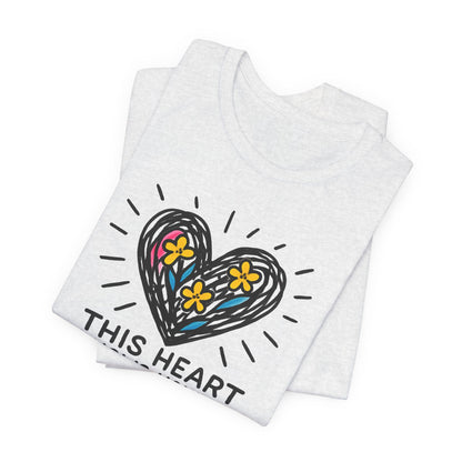 This Heart Knows How to Heal T-Shirt — Emotional Healing, Soft Heart Graphic Tee